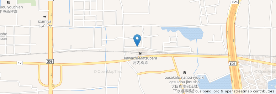 Mapa de ubicacion de ダイニング&バー Raion en 일본, 오사카부, 松原市.