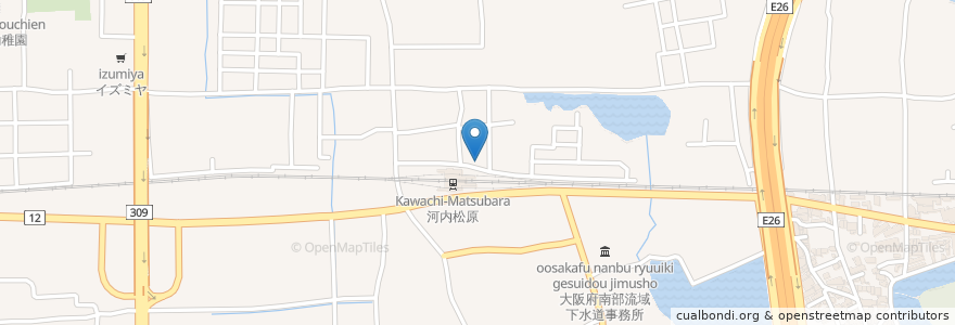Mapa de ubicacion de 鳥貴族 河内松原店 en Япония, Осака, 松原市.