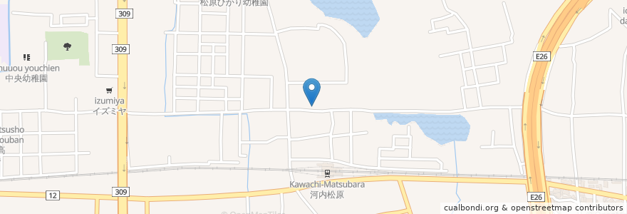 Mapa de ubicacion de 立ち飲み ほりうち en 日本, 大阪府, 松原市.