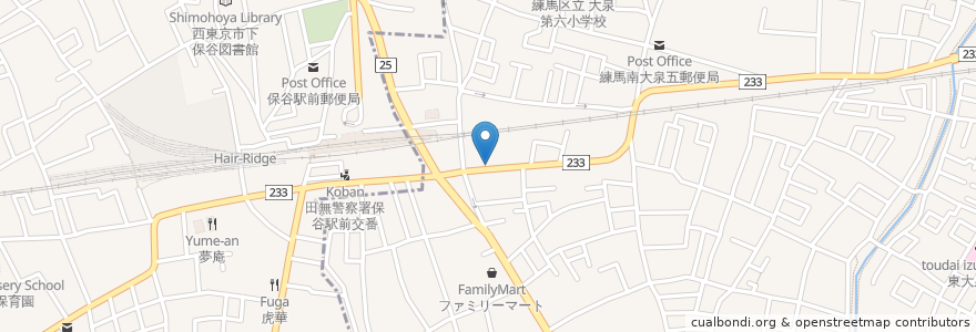 Mapa de ubicacion de どん太 en Giappone, Tokyo, 練馬区.