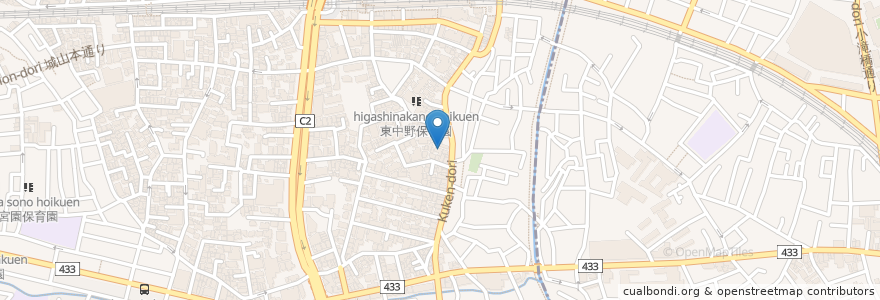 Mapa de ubicacion de 菖医院 en Japan, Tokio, 中野区.