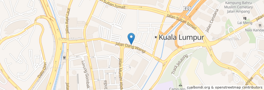 Mapa de ubicacion de Syed Bistro en マレーシア, セランゴール, クアラルンプール.