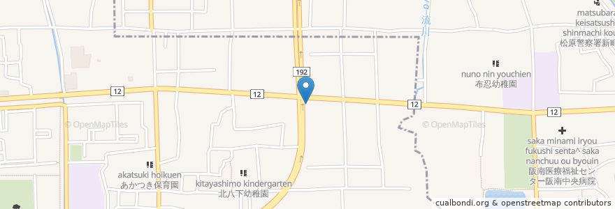 Mapa de ubicacion de Bar Luce en Japan, Präfektur Osaka, 松原市.