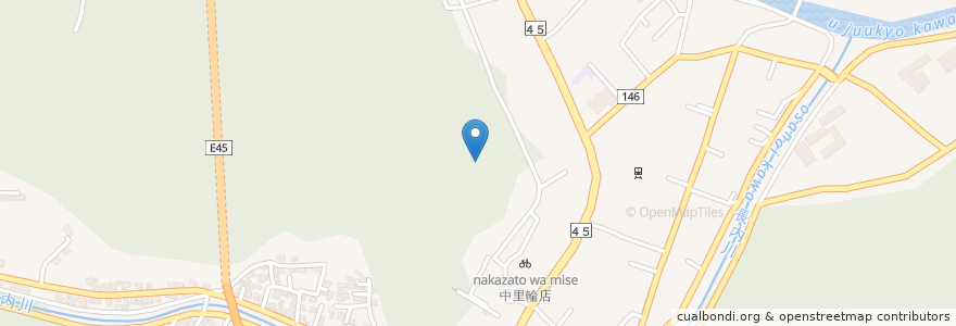 Mapa de ubicacion de 市立釜石東中学校 en Japon, Préfecture D'Iwate, 釜石市.