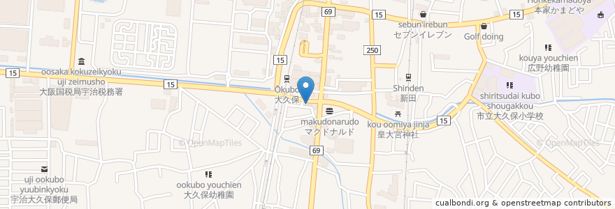 Mapa de ubicacion de Japhal Live en 日本, 京都府, 宇治市.