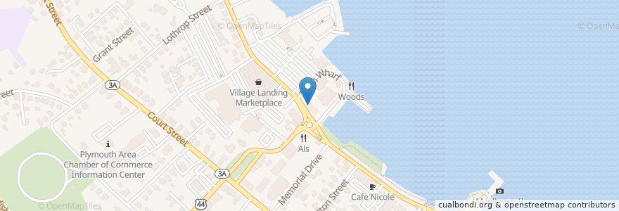 Mapa de ubicacion de Anna's Harborside Grille en ایالات متحده آمریکا, ماساچوست, Plymouth County, Plymouth.