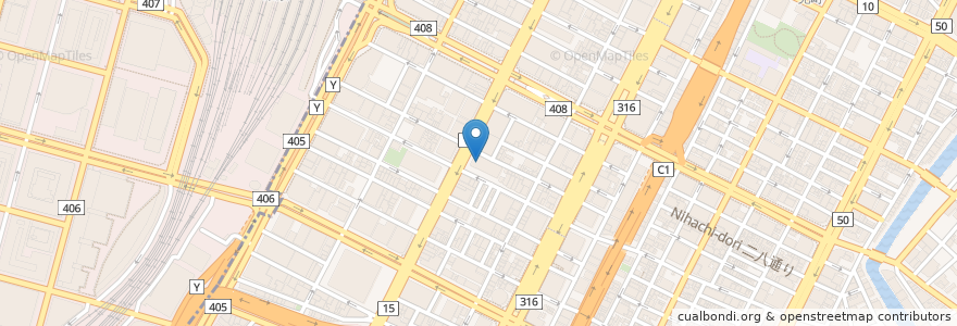 Mapa de ubicacion de 東邦銀行 東京支店 en Japan, Tokio, 中央区.