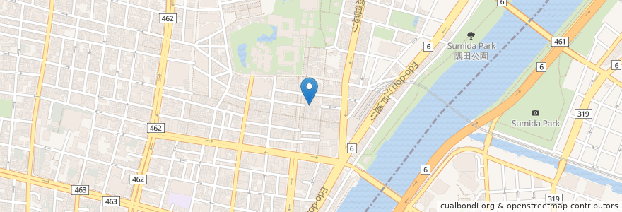 Mapa de ubicacion de まさる en Japonya, 東京都, 台東区.