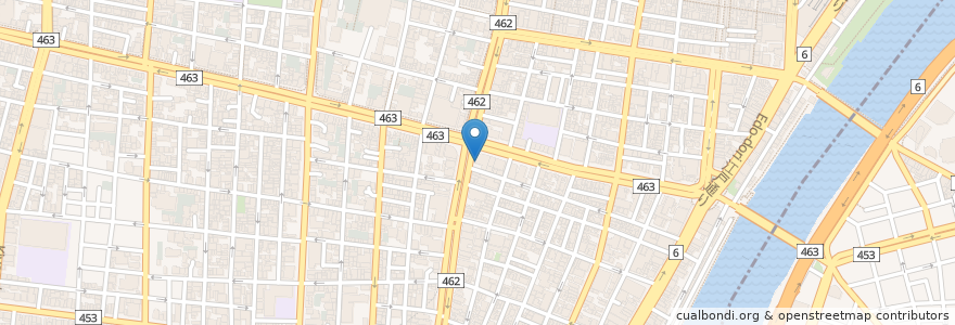 Mapa de ubicacion de Freshness Burger en 日本, 东京都/東京都, 台東区.