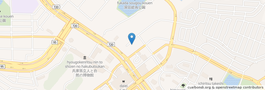 Mapa de ubicacion de フラワータウン市民センター en 日本, 兵庫県, 三田市.
