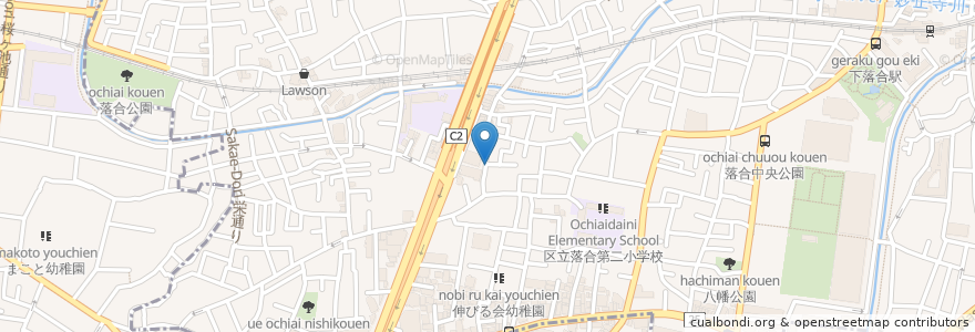 Mapa de ubicacion de Chambre La Neige en Jepun, 東京都, 中野区, 新宿区.