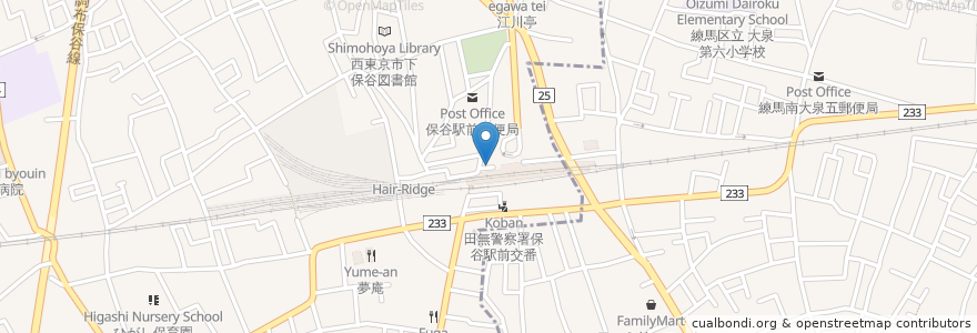 Mapa de ubicacion de キッチンオリジン en اليابان, 東京都, 練馬区.