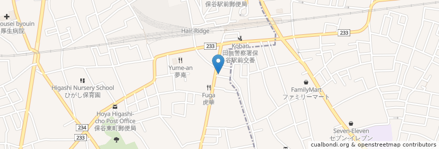 Mapa de ubicacion de ほっともっと en Jepun, 東京都, 練馬区.