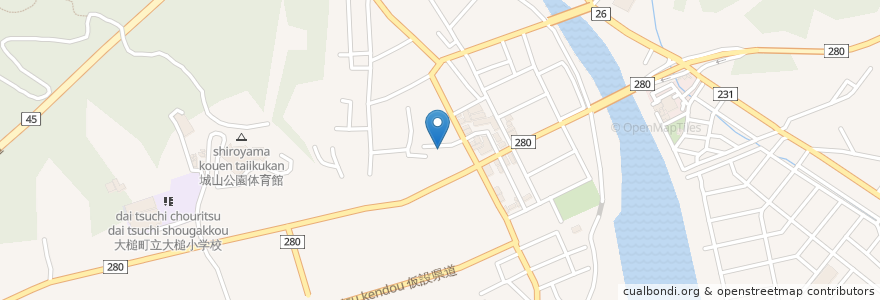 Mapa de ubicacion de 大槌町立図書館 en Jepun, 岩手県, 上閉伊郡, 大槌町.