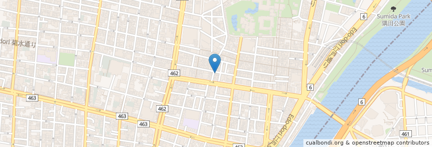 Mapa de ubicacion de 江戸前 三松 en Jepun, 東京都, 台東区.