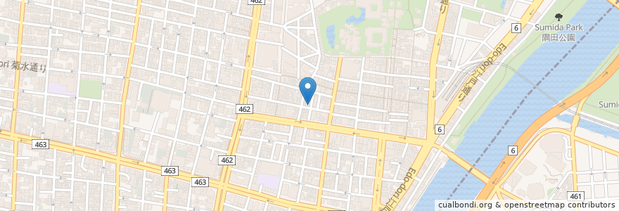 Mapa de ubicacion de ぱいち en ژاپن, 東京都, 台東区.
