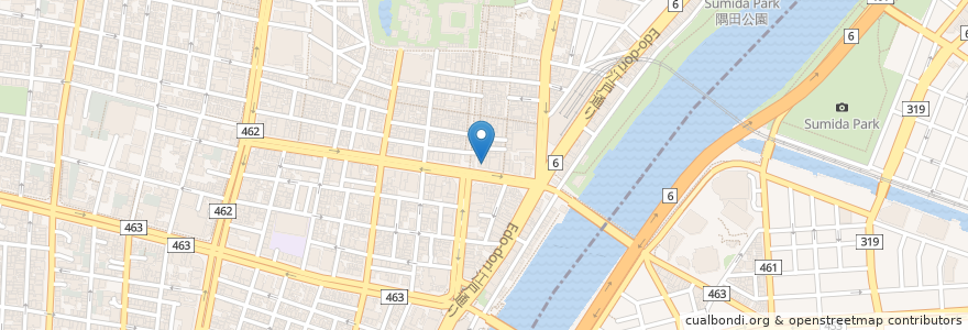 Mapa de ubicacion de 雷門 三定 en 日本, 东京都/東京都, 台東区.