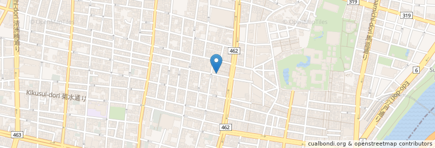 Mapa de ubicacion de 来集軒 en Japonya, 東京都, 台東区.