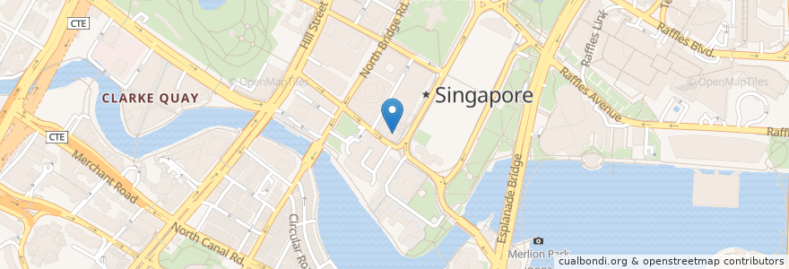 Mapa de ubicacion de Hachi en Singapura, Central.