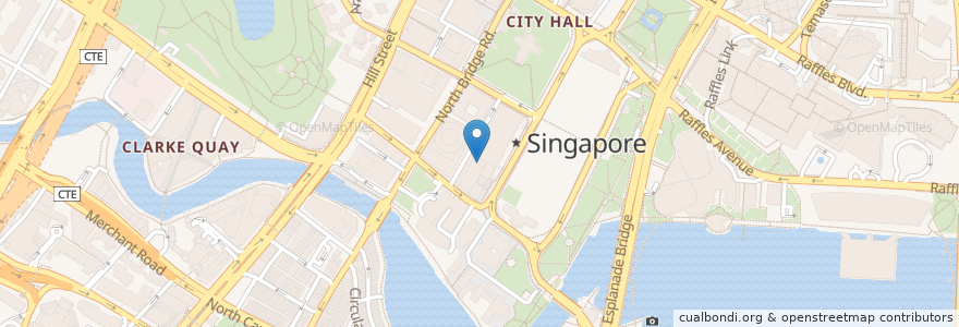 Mapa de ubicacion de Courtyard Cafe en Singapour, Central.