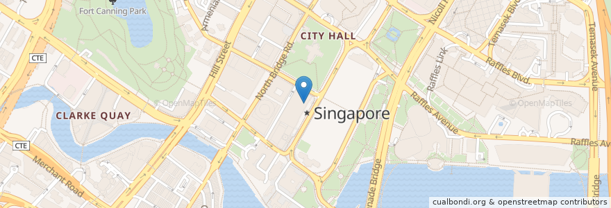 Mapa de ubicacion de Aura en سنغافورة, Central.