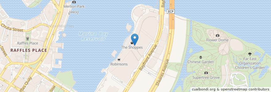 Mapa de ubicacion de Waku Ghin en Singapur, Central.