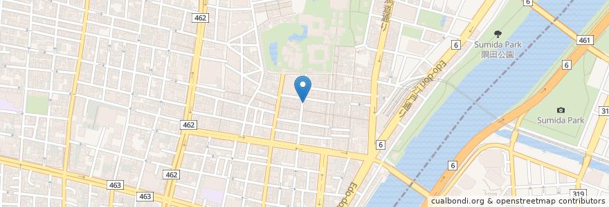 Mapa de ubicacion de 餃子の王さま en Japan, 東京都, 台東区.
