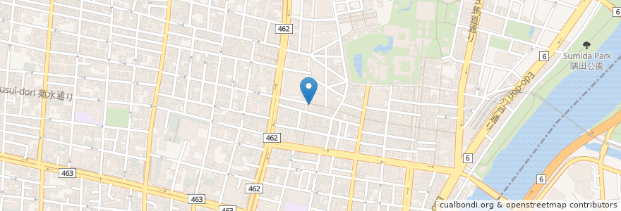 Mapa de ubicacion de セキネ en Japan, Tokio, 台東区.