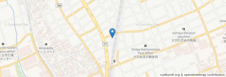 Mapa de ubicacion de にじいろ保育園 en 일본, 사이타마현, さいたま市, 北区.