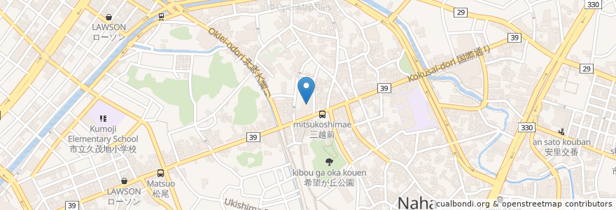 Mapa de ubicacion de Comic Dojo TEE! Family en Japon, Préfecture D'Okinawa, 那覇市.