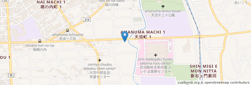 Mapa de ubicacion de にこにこ小児科 en Japonya, 埼玉県, さいたま市, 大宮区.