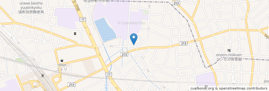 Mapa de ubicacion de さいたま市消防団白幡分団 en 日本, 埼玉县, 埼玉市, 南区.