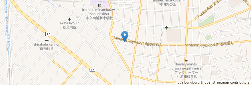 Mapa de ubicacion de 今仲歯科医院 en Giappone, Prefettura Di Saitama, さいたま市, 南区.