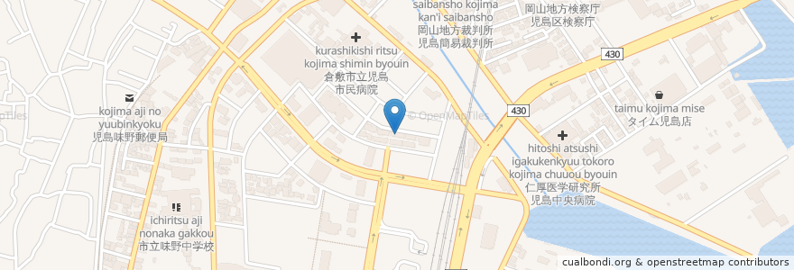 Mapa de ubicacion de Grooming Salon Style en Japão, 岡山県, 倉敷市.