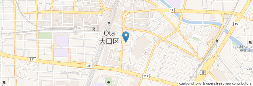 Mapa de ubicacion de 鳥料理 鳥たけ en Япония, Токио, Ота.