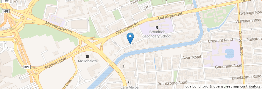 Mapa de ubicacion de Albert Street Prawn Noodle (#01-10) en 新加坡, 东南区.