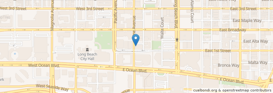 Mapa de ubicacion de Federal Bar en États-Unis D'Amérique, Californie, Los Angeles County, Long Beach.
