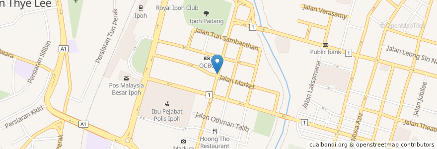 Mapa de ubicacion de Waffle Bar & Cafe en Malaysia, Perak.