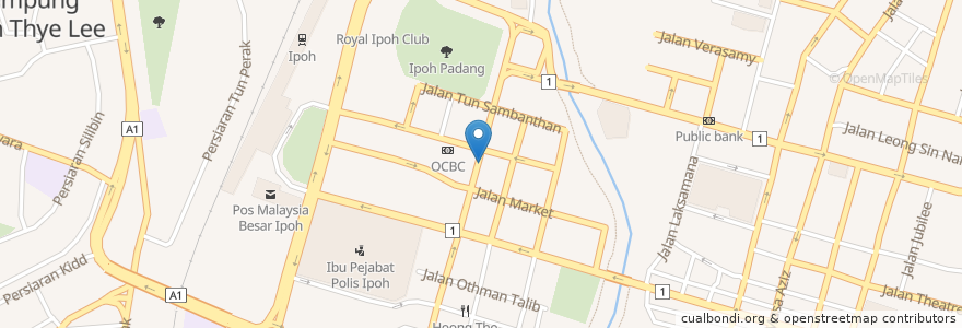 Mapa de ubicacion de Selamat Datang en Malásia, Perak.