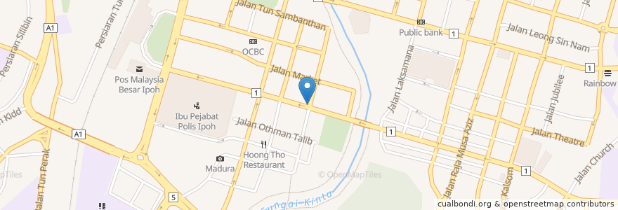 Mapa de ubicacion de Shokudo Enterprise en Malezya, Perak.