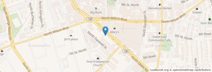 Mapa de ubicacion de Good company en Vereinigte Staaten Von Amerika, Virginia, Arlington County, Arlington.