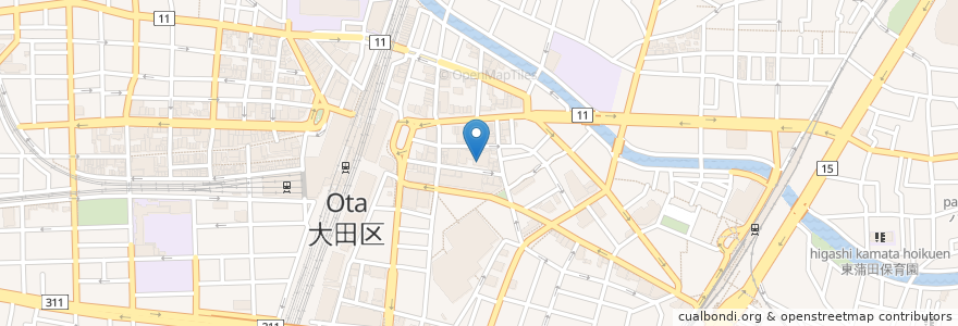 Mapa de ubicacion de サルヴァトーレ クオモ アンド バール en Japon, Tokyo, 大田区.
