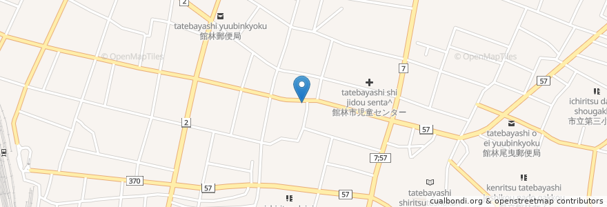 Mapa de ubicacion de 旬彩和酒 ふうりん en 일본, 군마현, 館林市.