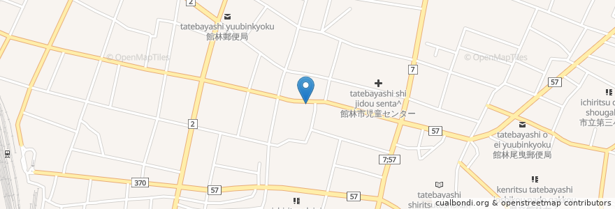 Mapa de ubicacion de デイサービス健幸倶楽部 en 日本, 群馬県, 館林市.