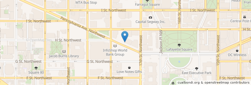 Mapa de ubicacion de Tishman Speyer en United States, District Of Columbia, Washington.