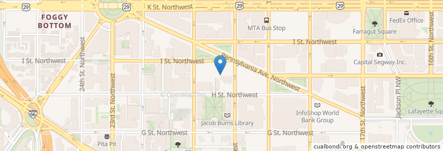 Mapa de ubicacion de The UPS Store en Verenigde Staten, Washington D.C., Washington.