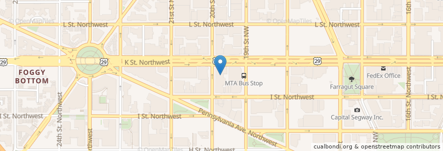 Mapa de ubicacion de Sushi Express en Verenigde Staten, Washington D.C., Washington.