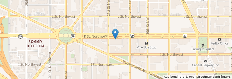 Mapa de ubicacion de Ahra Cafe en Stati Uniti D'America, Washington, Washington.