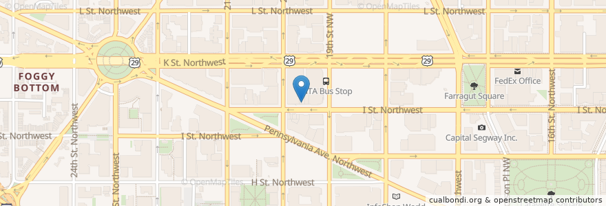 Mapa de ubicacion de Kaz Sushi en Stati Uniti D'America, Washington, Washington.