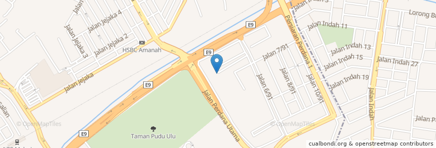Mapa de ubicacion de Zomi Adventist Church - Malaysia en Malaysia, Selangor, Kuala Lumpur, Cheras.